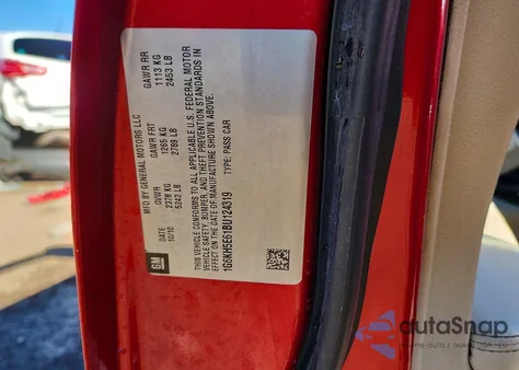 2011 Cadillac Dts Premium Collection из США, поврежденный, VIN 1G6KH5E61BU124319